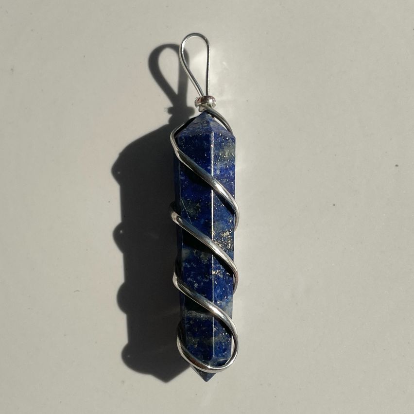 Lapis - Wire Wrapped DT Point Pendant Lapis - Wire Wrapped DT Point Pendant